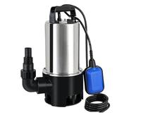 Pompa Sommergibile For Acque Reflue, Elettrica Da 1100 W, For Sporche 16500 L/h Con Interruttore A Galleggiante Alta Efficienza Completezza(Blue)