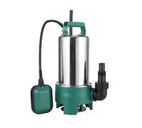 Pompa Sommergibile For Acque Reflue, Elettrica Da 1100 W, For Sporche 16500 L/h Con Interruttore A Galleggiante Alta Efficienza Completezza(Green)