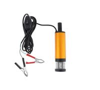 Pompa Sommergibile In Acciaio Inossidabile Da 12 L/min 60 W 12 V/24 V Per Trasferimento Acqua Olio E Carburante Per Auto Per Roulotte Per Nautica Rubinetto Benzina(12V Alligator Clips)