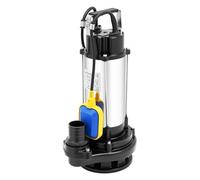 Pompa sommergibile per acqua sporca, 1500 W, in acciaio inox, 36000 l/h, con pompa di costruzione, rimozione dell'acqua per cantina, piscina, stagno, giardino e vasca idromassaggio