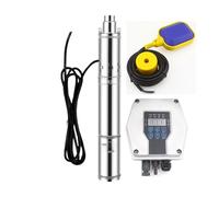 Pompa sommergibile per pozzi Pompa solare da 350 W, 500 W e 800 W for pozzi d'acqua con controller M+P+P+T e kit sensore di livello del liquido Pompa solare sommergibile for pozzi profondi(350W DC24V)