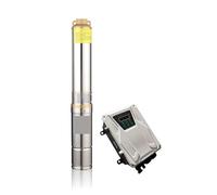 Pompa sommergibile per pozzi Sistemi di pompaggio solare for pozzi sotterranei DC 72V pompa solare sommergibile 1,5 CV multistadio energia solare sommersa