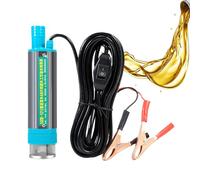 Pompa sommergibile | Pompa per acqua, olio e barili, strumento di rifornimento portatile con 2 pinze a coccodrillo per uso agricolo, marittimo, automobilistico, campeggio auto e camion