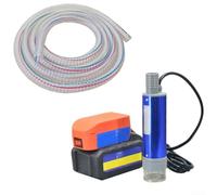Pompa sommergibile portatile a batteria al litio da 21 V per diesel e acqua, tubo in acciaio da 5 m, design compatto con cavo esteso per un efficiente trasferimento del fluido