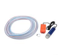 Pompa sommergibile portatile per Dayi Lithium, compatibile con Bl1830 Bl1840 Bl1850 Bl1860, strumento di trasferimento dell'acqua dell'olio diesel con tubo in acciaio da 5 m, arancione e blu