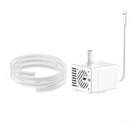 Pompa sommergibile USB DC per fontanelle per animali domestici con valvola di regolazione del flusso, spegnimento automatico quando l'acqua è bassa e indicatore LED per lo stato di funzionamento (1 m)
