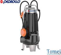POMPA Sommergibile VORTEX Acque Luride GHISA 1,5Hp VXC m15/45N 10M 220 Pedrollo