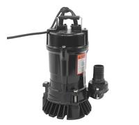 Pompa sommersa 550 W, 230 V, pompa per acque reflue, 16 m³/h, altezza di mandata 15 m, IP68 (nero)