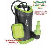 POMPA SOMMERSA acque chiare 400W portata max 9500L/h originale Ribimex PRPVC402
