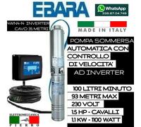 POMPA SOMMERSA AUTOMATICA AD INVERTER CON CONTROLLO VELOCITA' HP1-1.5-2 V230 MON