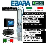 POMPA SOMMERSA AUTOMATICA AD INVERTER CON CONTROLLO VELOCITA' HP1-1.5-2 V230 MON