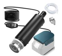 Pompa sommersa compatibile con batteria Makita da 18 V, pompa per acqua sporca con tubo da 1 m, pompa di aspirazione, pompe per piscine, Gardena, cantina, piscina, irrigazione giardino, lavaggio auto