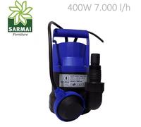 Pompa Sommersa HP 0,5 Elettropompa corpo in PVC 400W per acque chiare pulite 8m