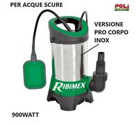 POMPA SOMMERSA IMMERSIONE RIBIMEX PER ACQUE SCURE PRPVC901CIP 900W INOX