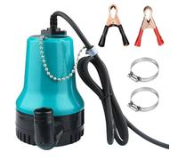 Pompa sommersa per acqua sporca, mini pompa dell'acqua DC 12 V, pompa per acqua sommergibile 50 W, 4200 l/h, pompa di trasporto per acquario, con cavo da 2,3 m e morsetto, pompa per trasferimento