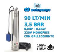Pompa sommersa per pozzo 5" CSWATERPUMPS R5-1 Elettropompa 0,8 hp 0,6 Kw 220V