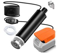 Pompa sommersa senza fili compatibile con Dewalt 20 V batteria (senza batteria), 100 W, 635 GPH, pompa palude portatile senza spazzole con tubo da 1 m, pompa dell'acqua per piscina, vasca