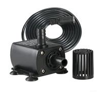 Pompa sommersa silenziosa, 400 l/h, 12 V, per controllo del flusso, pompa | Funzionamento ultra silenzioso sotto i 37 dB, flusso regolabile, ideale per acquari e fontane da interni