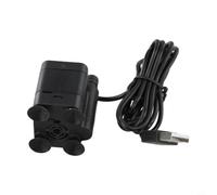 Pompa sommersa silenziosa USB, 5 V, 3 W, per acquario, per mini pompa dell'acqua con ventose per fontana da interni, idroponica, 3,6 cm