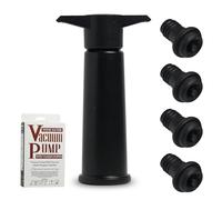 Pompa sottovuoto per vino con 4 tappi, tappo per vino, conservante per vino, riutilizzabile, Conserva Aroma e Freschezza del Vino Rosso e Bianco, Ideale per Amanti del Vino, Regalo Perfetto