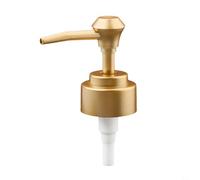Pompa standard per lozione da bagno con filettatura 28/400 per dispenser di sapone liquido, design non ossidante, forte meccanismo a molla, ricambio per pompa per gel doccia, oro opaco (oro opaco)