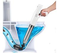 Pompa Stura Scarichi a Pressione Elettrico, Stura WC con Barometro con 4 Adattatori in Gomma, Sturalavandini Sbloccatore di Scarichi, per Sbloccare il WC, Scarico del Pavimento, Lavabo, Vasca da Bagno
