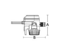 Pompa svuota Sentina New Rule Mate Auto, 12 o 24v, 500/800/1100 GPH, Per Barca