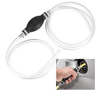 Pompa Trasferimento Liquido Acqua, 2m Pompa a Mano a Benzina Pompa Manuale Carburante 8mm per Combustibile Benzina Gas Olio Petrolio Pompa Manuale