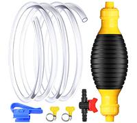 Pompa Trasferimento Liquido dell'Acqua, Portatile Pompa a Mano a Benzina Sifone con Tubo, Pompa Manuale a Sifone ad Alto Flusso per Gasolio Carburante Benzina Olio Acqua Serbatoio di Pesce