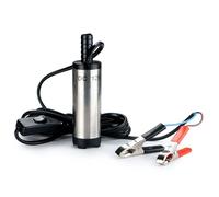 POMPA TRAVASO ACCIAIO INOX OLIO GASOLIO AUTO DIESEL MISCELA LIQUIDI 12V