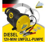 POMPA TRAVASO GASOLIO 12V ELETTROPOMPA PER ASPIRAZIONE E ESTRAZIONE DIESEL