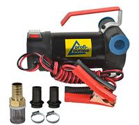 POMPA TRAVASO GASOLIO 24V con ugelli di connessione + fascette stringitubo + morsetti per batteria | 40 l/min | Prevalenza: 10m | 155W | 24V