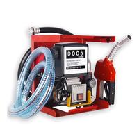 Pompa Travaso Gasolio, Pompa Gasolio 220V-230V 550 W Pompa Elettrica Autoadescante 60L/min, Stazione Di Rifornimento Mobile, Pompa Diesel con Tubi E Pistola Di Erogazione