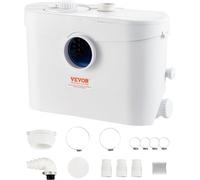 Pompa Trituratore 700 W Portata 9600 L/H Prevalenza 10 M Pompa Raccolta Fognatur