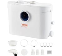 Pompa Trituratore 700 W Portata 9600 L/H Prevalenza 10 M Pompa Raccolta Fognatur