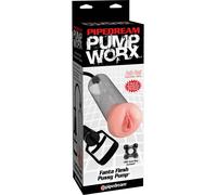 POMPA VACUUM UOMO CON MANOMETRO E MASTURBATORE VAGINA REALISTICA IN SILICONE