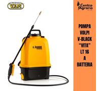 Pompa Volpi V-Black VITA 16 lt irroratrice a batteria nebulizzatore spalla