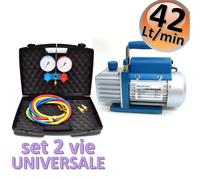 Pompa vuoto 42 Lt/min VPM42 + set manometrico 2 vie universale
