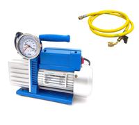 POMPA VUOTO CONDIZIONATORE BISTADIO 70 LT/MIN 2 STADI + FRUSTA RUBINETTO + OLIO