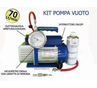 POMPA VUOTO KIT CONDIZIONAMENTO REFRIGERAZIONE 70 LT-MIN R410A R32