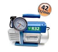 Pompa vuoto monostadio 42 Lt/min elettrovalvola e vacuometro - omologata per gas