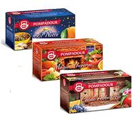 Pompadour 1913 | Mix Tisane Sapori di Spezie: 1001 Notte, Magia d'Inverno, Caldo Abbraccio - 3 x 20 Bustine di Tè (168 Gr) | Infusi Caldi Inverno | Tisane Senza Caffeina