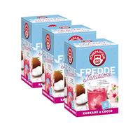 Pompadour, Fredde Infusioni Karkadè & Cocco, 54 Filtri (3 Confezioni da 18 Filtri), Dissetante e Rinfrescante, Ideale nelle Giornate Estive, Senza Lattosio, Glutine e Allergeni