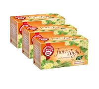 Pompadour, Infuso Fiori di Tiglio con Lemongrass, 60 Filtri (3 Confezioni da 20 Filtri), Lenitivo e Rilassante, Ideale per la Sera, 100% Naturale, Senza Lattosio, Glutine e Allergeni, Vegan