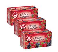 Pompadour, Infuso Mora e Lampone, 60 Filtri (3 Confezioni da 20 Filtri), Dolce e Fruttato, Piace anche ai Bambini, Senza Lattosio, Glutine e Allergeni, Vegan