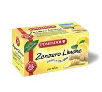 Pompadour - Infuso, Zenzero e Limone - 2 confezioni da 20 filtri [40 filtri]