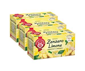 Pompadour Infuso Zenzero e Limone 60 Filtri (3 Confezioni da 20 Filtri)