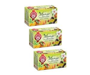 Pompadour® | Mix Frutta Mango e Olio Avocado | Infuso Mela, Olio Avocado, Ibisco Bianco - 3 x 20 Filtri (150 Gr) | Tisana