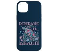 POMPANO BEACH FL TURTLE LOVER SOUVENIR SPIAGGIA COLORATO Custodia per iPhone 14 Plus
