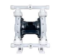 Pompe a Membrana, Pompa pneumatica a membrana QBY-15 in plastica tecnica PP, pompa a ad alto flusso, forte resistenza alla corrosione